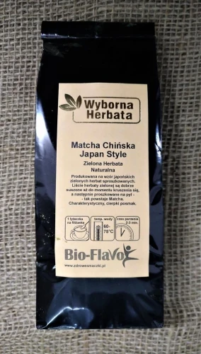 HERBATA ZIELONA MATCHA CHIŃSKA Japan Style 200g FLAVO