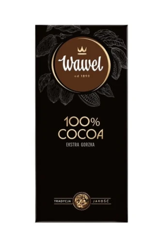 Czekolada Ekstra gorzka 100% 80g Wawel