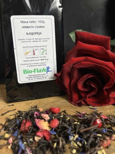 HERBATA CZARNA KASJOPEJA 100g Flavo