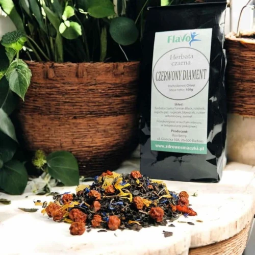 HERBATA CZARNA YUNNAN BLACK CZERWONY DIAMENT 100g Flavo