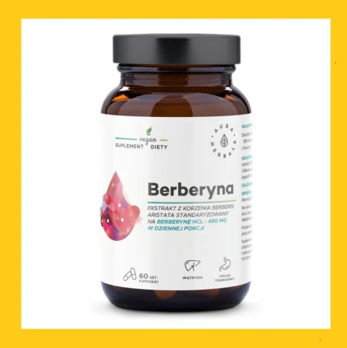 BERBERYNA 490mg  60 kaps. AURA HERBALS