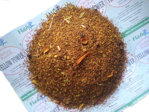 HERBATA ROOIBOS YELLOW POWER 100G FLAVO