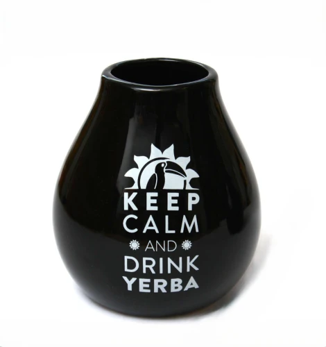 MATERO Ceramico LUKA NEGRO 350 ml 