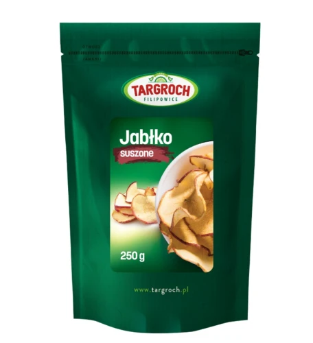 JABŁKA SUSZONE PLASTRY 250g  Chipsy Targroch