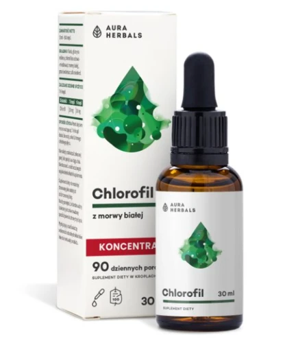 Chlorofil z morwy białej, koncentrat, krople 30 ml