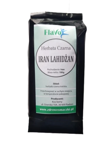 Herbata czarna IRAN LAHIDŻAN 100G Flavo