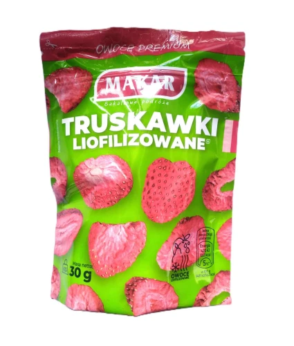 Truskawki liofilizowane 30g Makar