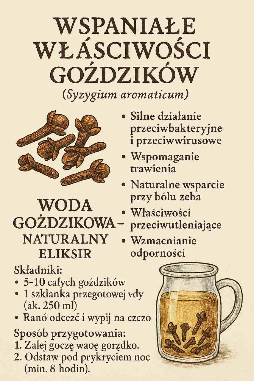 GOŹDZIKI - WSPANIAŁE WŁAŚCIWOŚCI